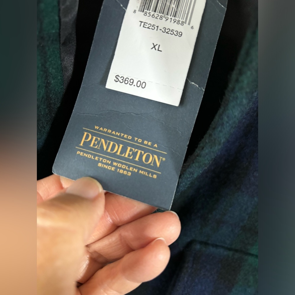 Pendleton NWT Wool Classic Tartan Traditional Women’s Equestrian Chore Coat XL - Picture 6 of 16